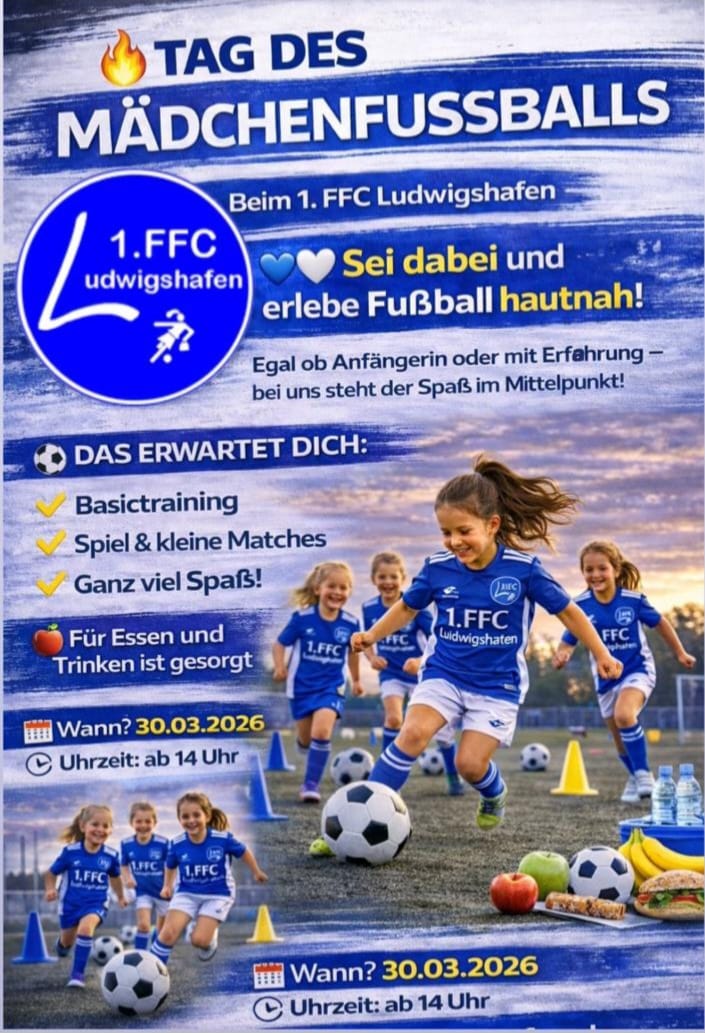 Tag des M&auml;dchenfussballs 30.03.2026 beim 1.FFC Ludwigshafen