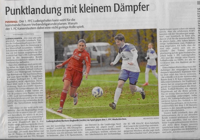 Verbandsliga Frauen 1.FFC Ludwigshafen